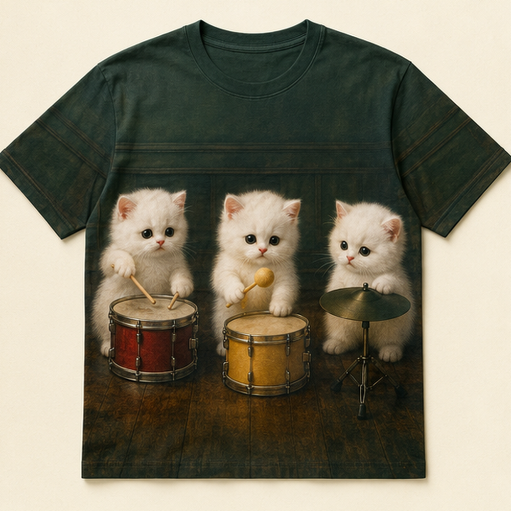Drumline Rotation — AOP T-Shirt — front view