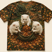Leaf Vortex Crew — AOP T-Shirt — true back or opposite-side view