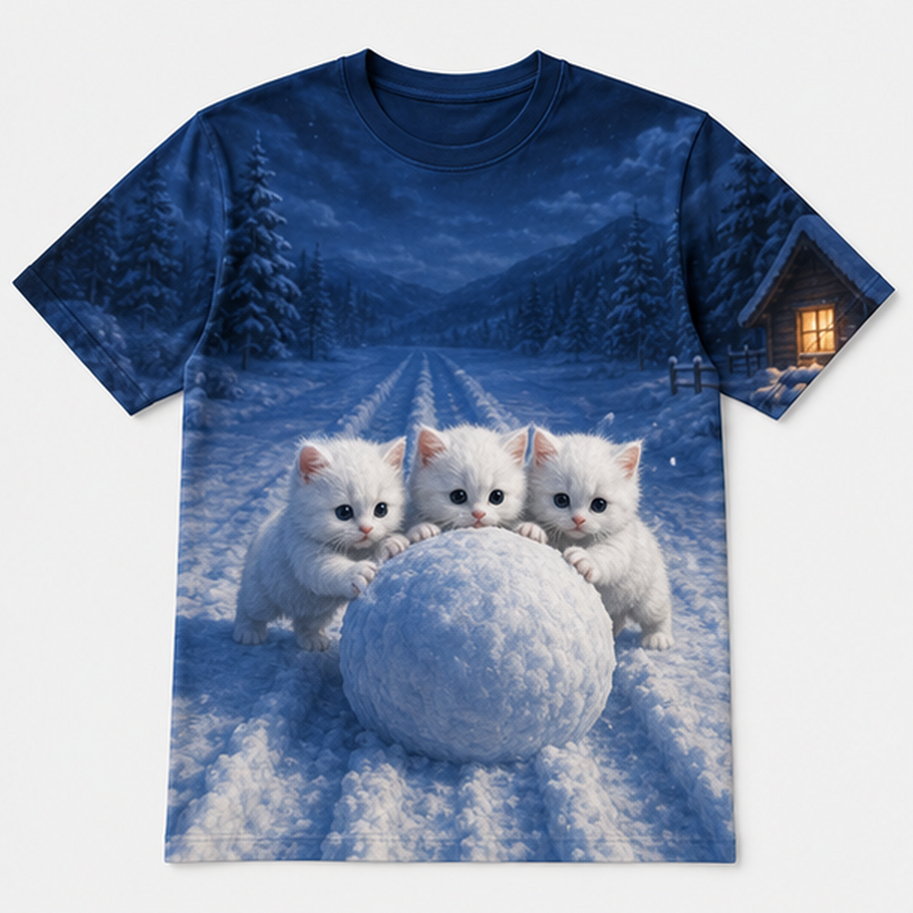 Snowball Scale-Up — AOP T-Shirt — front view