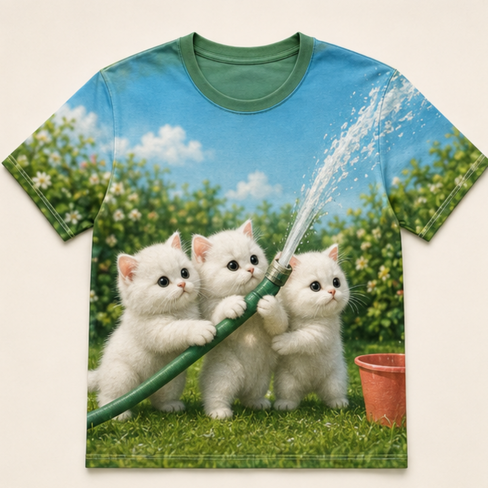 Garden Hose Tamer — AOP T-Shirt — front view