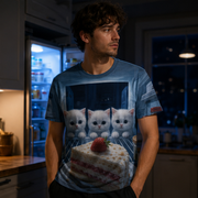 Inside the Midnight Fridge — AOP T-Shirt — adult lifestyle view