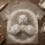 Flour Halo Freeze — AOP T-Shirt — front view