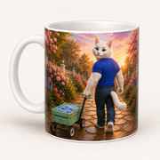 Representative visualization of the inferred reverse three-quarter view of the Toy Wagon Dry-Path Tow ceramic mug