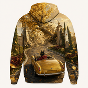 The Tree That Chased the Car — All-Over Print Hoodie — independent back story view
