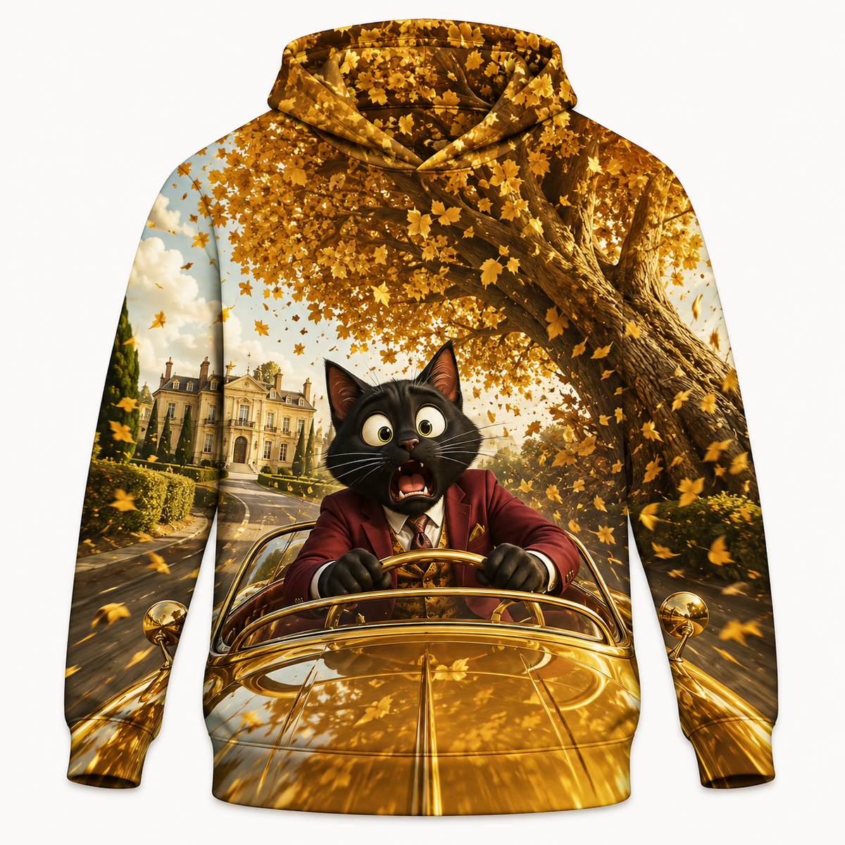 The Tree That Chased the Car — All-Over Print Hoodie — front product view
