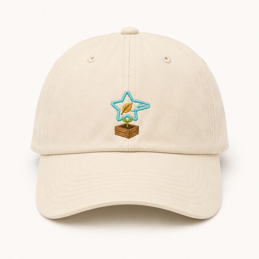 Golden Leaf Promise — Embroidered Dad Hat — front product view