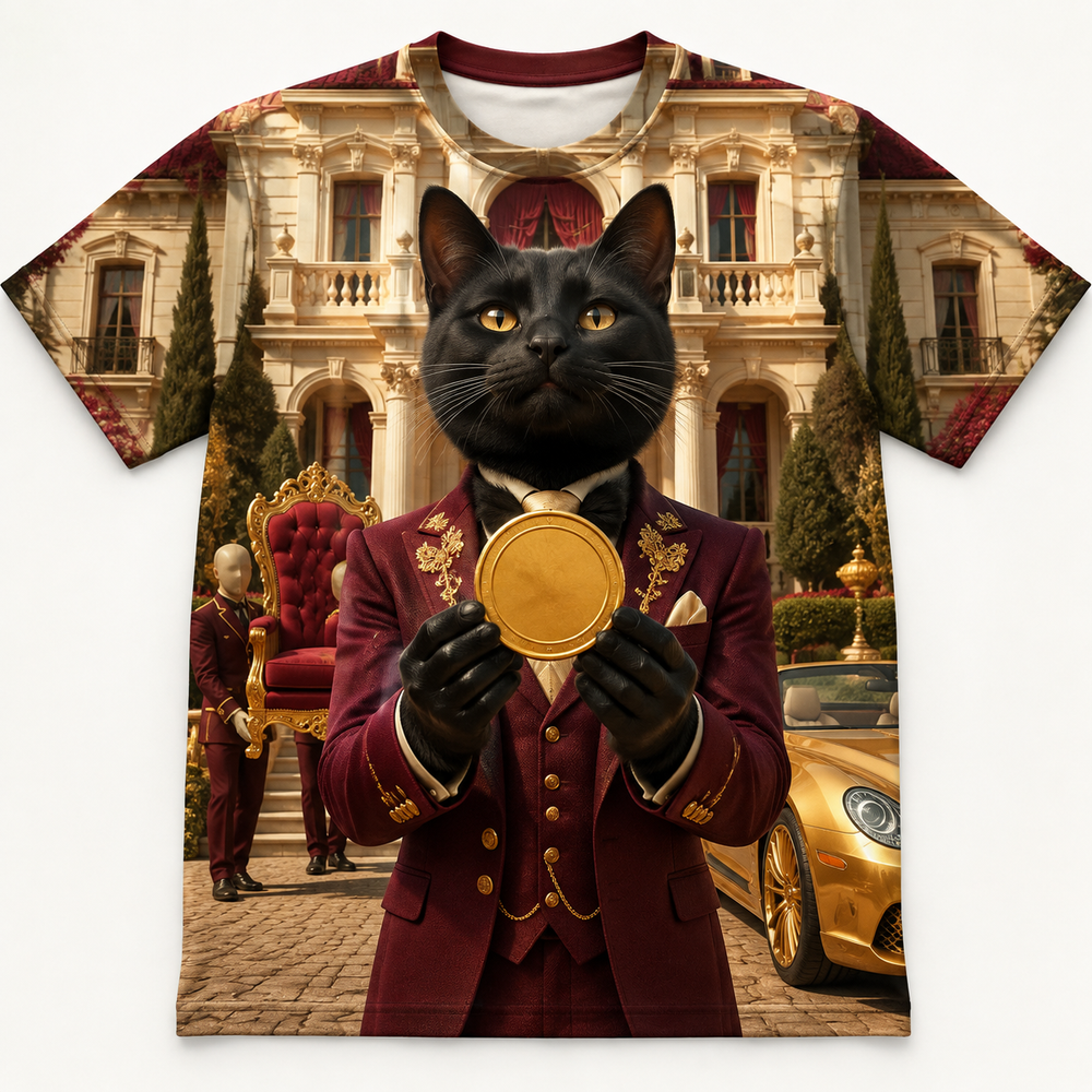 One Coin Too Proud — All-Over Print T-Shirt — front product view