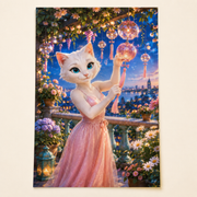 Twilight Wind Chimes unframed single-sheet premium matte paper art print shown with all paper edges visible