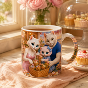 Waffle Cone Bouquet ceramic mug representative bakery lifestyle visualization — The Fluffy Fam