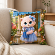 Representative reading-corner display of the Warm Cocoa Stoop Arrival cover with polyester insert