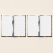 Representative lined and dot-grid Year-Round Family Embrace paper comparison; options sold individually